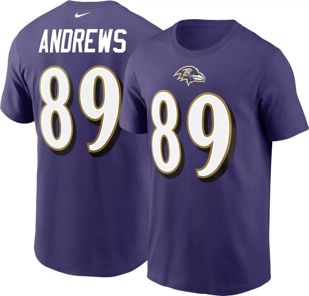 Nike Men's Baltimore Ravens Mark Andrews #89 Purple T-Shirt