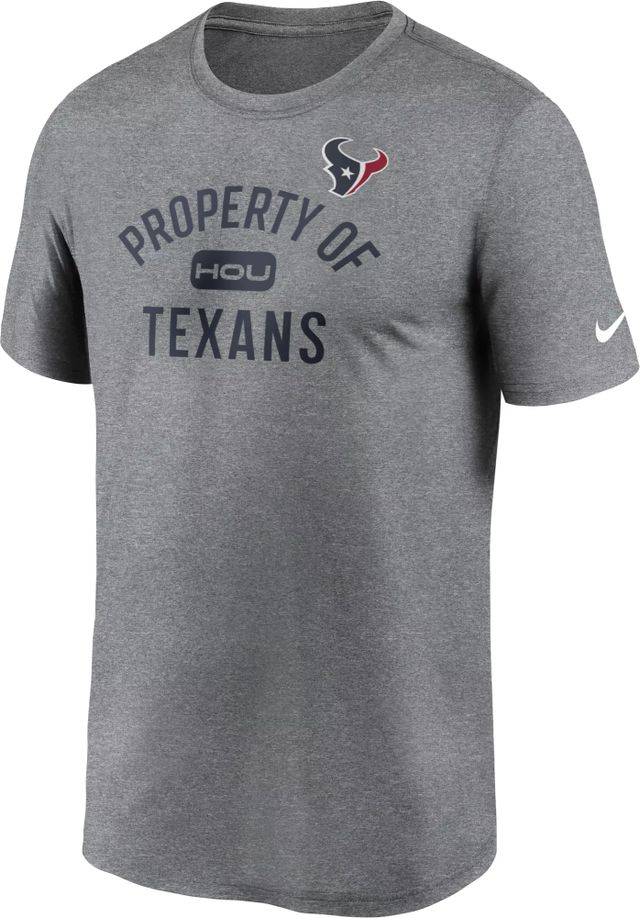 Houston Texans NFL Youth Property Of Short Sleeve Lightweight T Shirt Sport  Gray