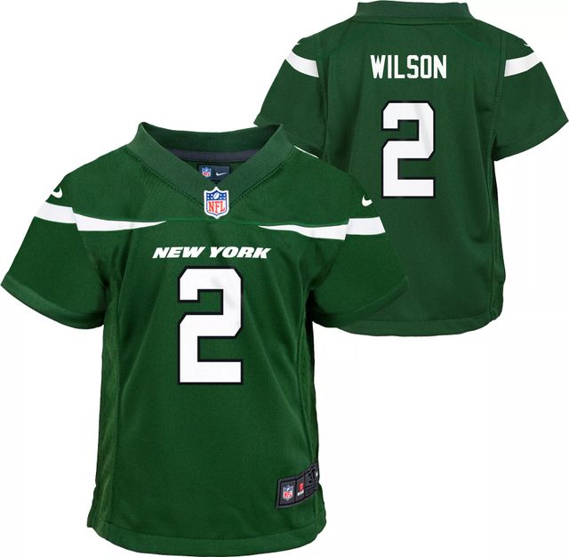 Nike Men's New York Jets Zach Wilson #2 Green Game Jersey