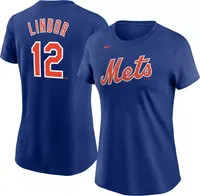 Nike Women's New York Mets Francisco Lindor #12 Blue T-Shirt