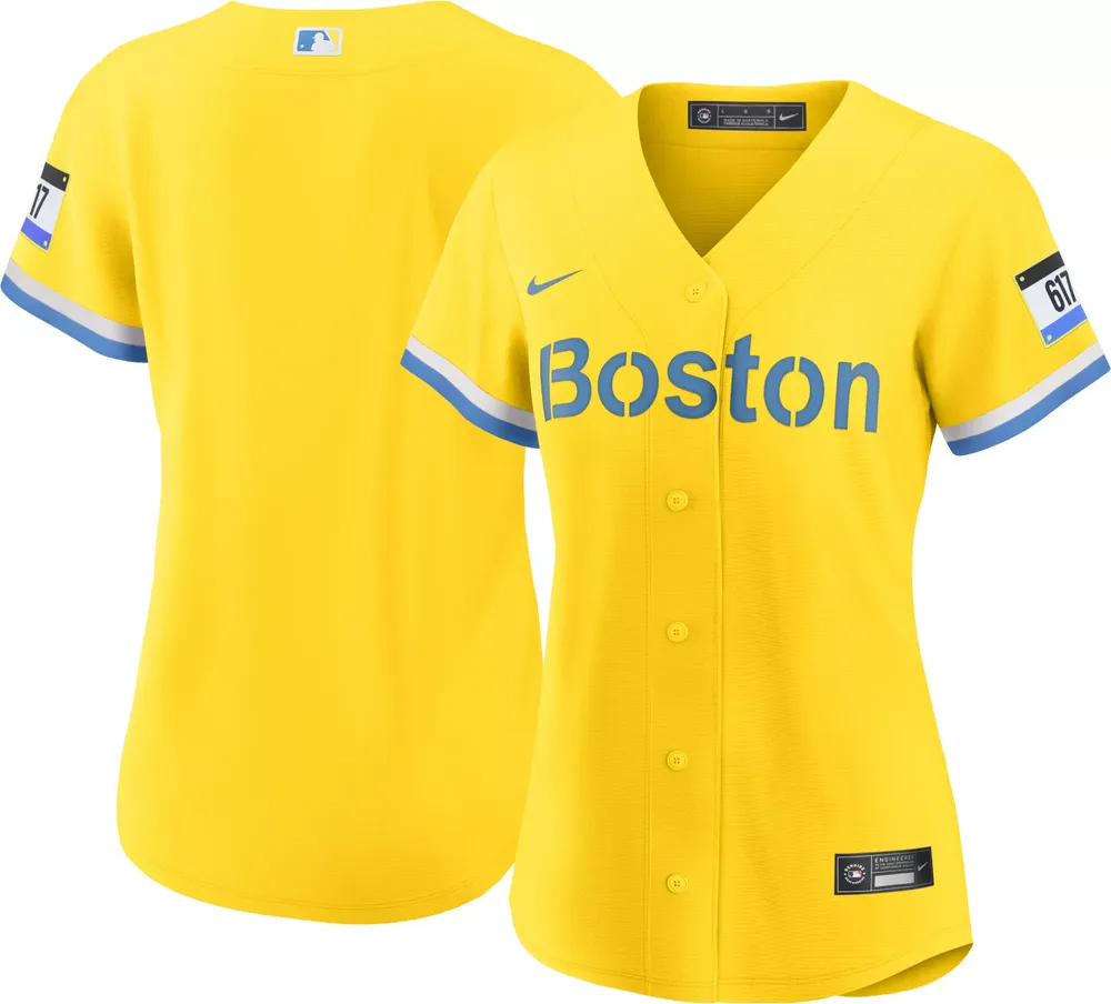 Nike Women's Boston Red Sox Gold 2021 City Connect Replica Baseball Jersey