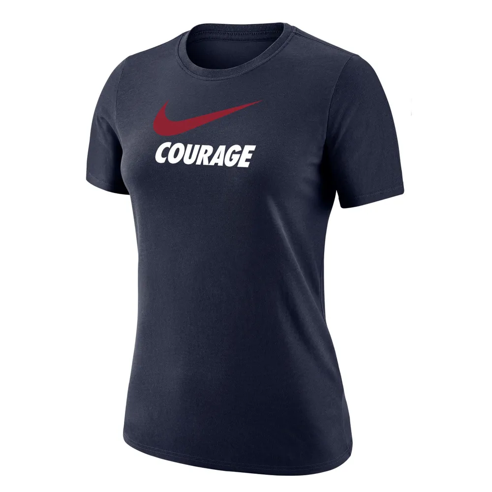 Nike Women's North Carolina Courage Swoosh Navy T-Shirt