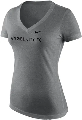 Nike Women's Angel City FC Tri-Blend Grey T-Shirt