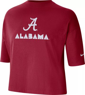 Nike Women's Alabama Crimson Tide Crimson Dri-FIT Cropped T-Shirt