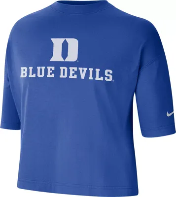 Nike Women's Duke Blue Devils Duke Blue Dri-FIT Cropped T-Shirt