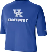 Nike Women's Kentucky Wildcats Blue Dri-FIT Cropped T-Shirt