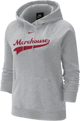 Nike Women's Morehouse College Maroon Tigers Grey Varsity Pullover Hoodie