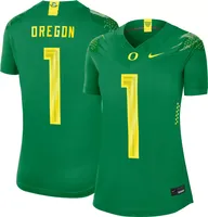 Nike Women's Oregon Ducks #1 Green Vapor Fusion Game Football Jersey