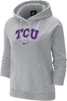 Nike Women's TCU Horned Frogs Grey Varsity Pullover Hoodie