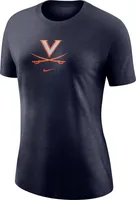 Nike Women's Virginia Cavaliers Blue Logo Crew T-Shirt