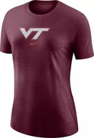 Nike Women's Virginia Tech Hokies Maroon Logo Crew T-Shirt