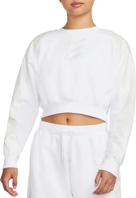 Nike Women's Sportswear Opal Fleece Graphic Crew Sweatshirt