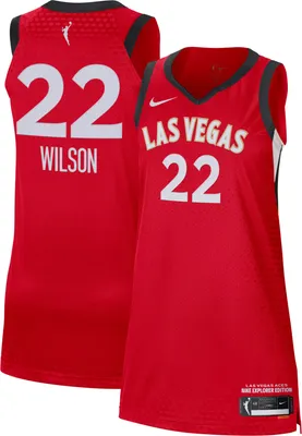 Nike Adult Las Vegas Aces A'ja Wilson Red Authentic Jersey