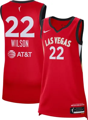 Nike Adult Las Vegas Aces A'ja Wilson Red Victory Explorer Jersey