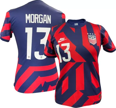 Nike Women's USWNT '21 Alex Morgan #13 Breathe Stadium Away Replica Jersey