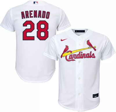 Dick's Sporting Goods MLB Team Apparel Youth St. Louis Cardinals Nolan  Arenado #28 Navy T-Shirt