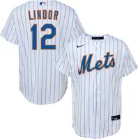 Nike Youth New York Mets Francisco Lindor #12 White Replica Jersey