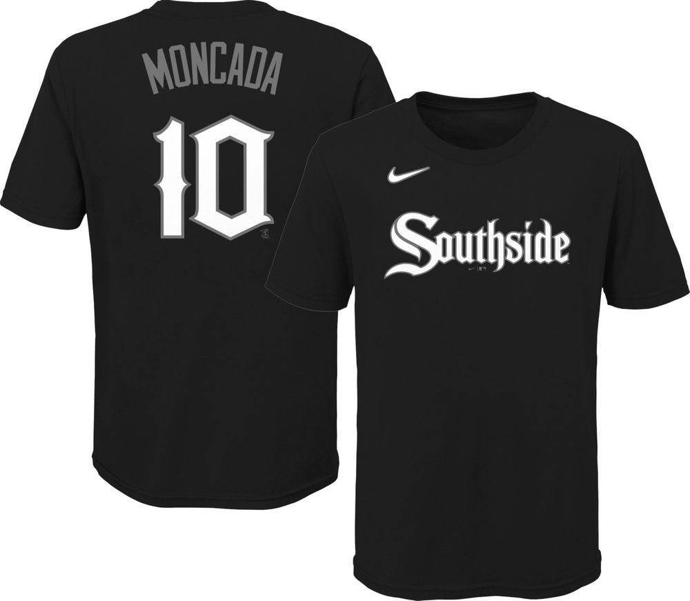 Dick's Sporting Goods Nike Youth Chicago White Sox Yoán Moncada #10 Black T- Shirt
