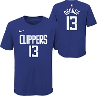 Nike Youth Los Angeles Clippers Paul George #13 Blue Icon T-Shirt