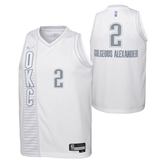 Nike Men's Oklahoma City Thunder Shai Gilgeous-Alexander #2 Orange Dri-FIT  Swingman Jersey