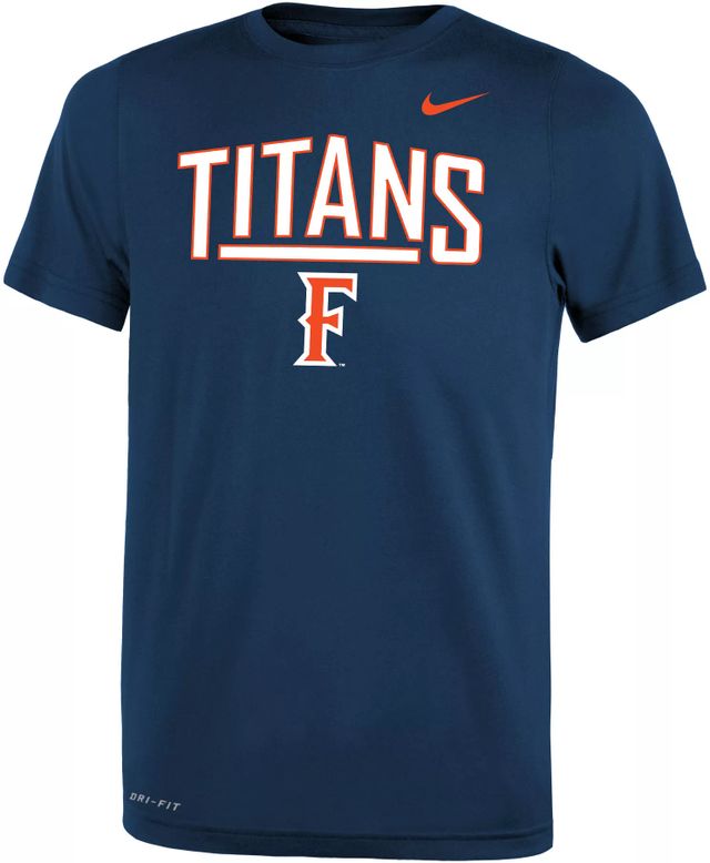 Youth Black Cal State Fullerton Titans Dripping Basketball T-Shirt