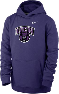 Nike Youth Central Arkansas Bears Purple Club Fleece Pullover Hoodie