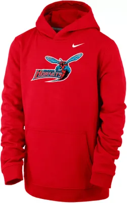 Nike Youth Delaware State Hornets Red Club Fleece Pullover Hoodie