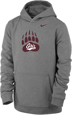 Nike Youth Montana Grizzlies Grey Club Fleece Pullover Hoodie