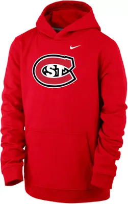 Nike Youth St. Cloud State Huskies Spirit Red Club Fleece Pullover Hoodie