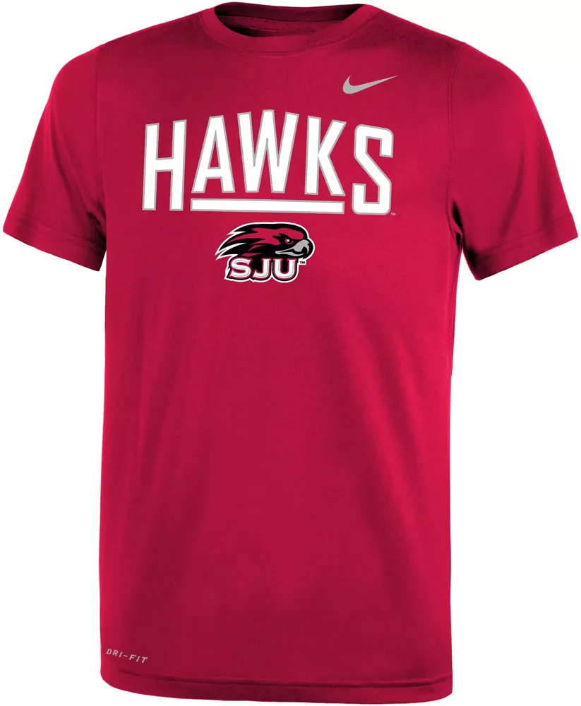 Nike Youth Saint Joseph's Hawks Crimson Dri-FIT Legend T-Shirt