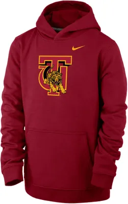 Nike Youth Tuskegee Golden Tigers Crimson Club Fleece Pullover Hoodie