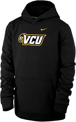 Nike Youth VCU Rams Club Fleece Pullover Black Hoodie