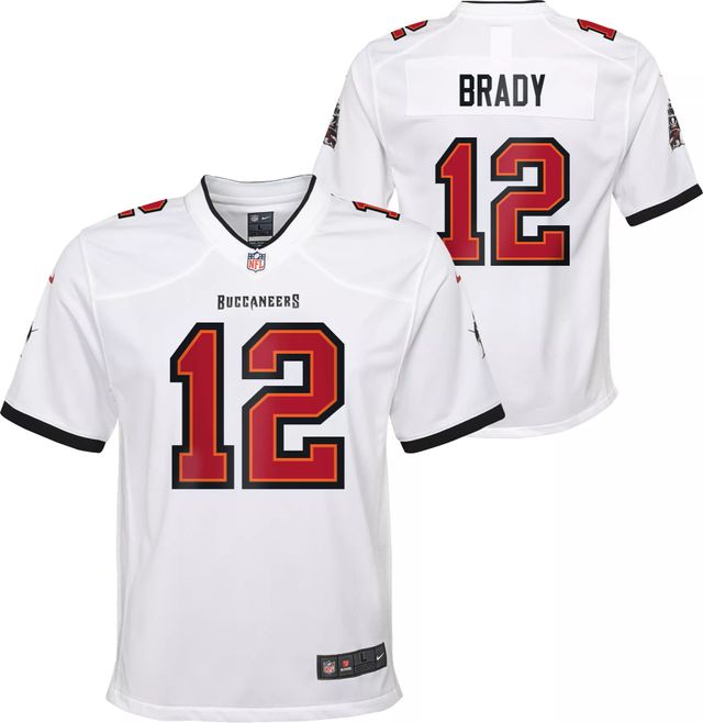 Nike Youth Tampa Bay Buccaneers Tom Brady #12 Wolf Grey Game Jersey