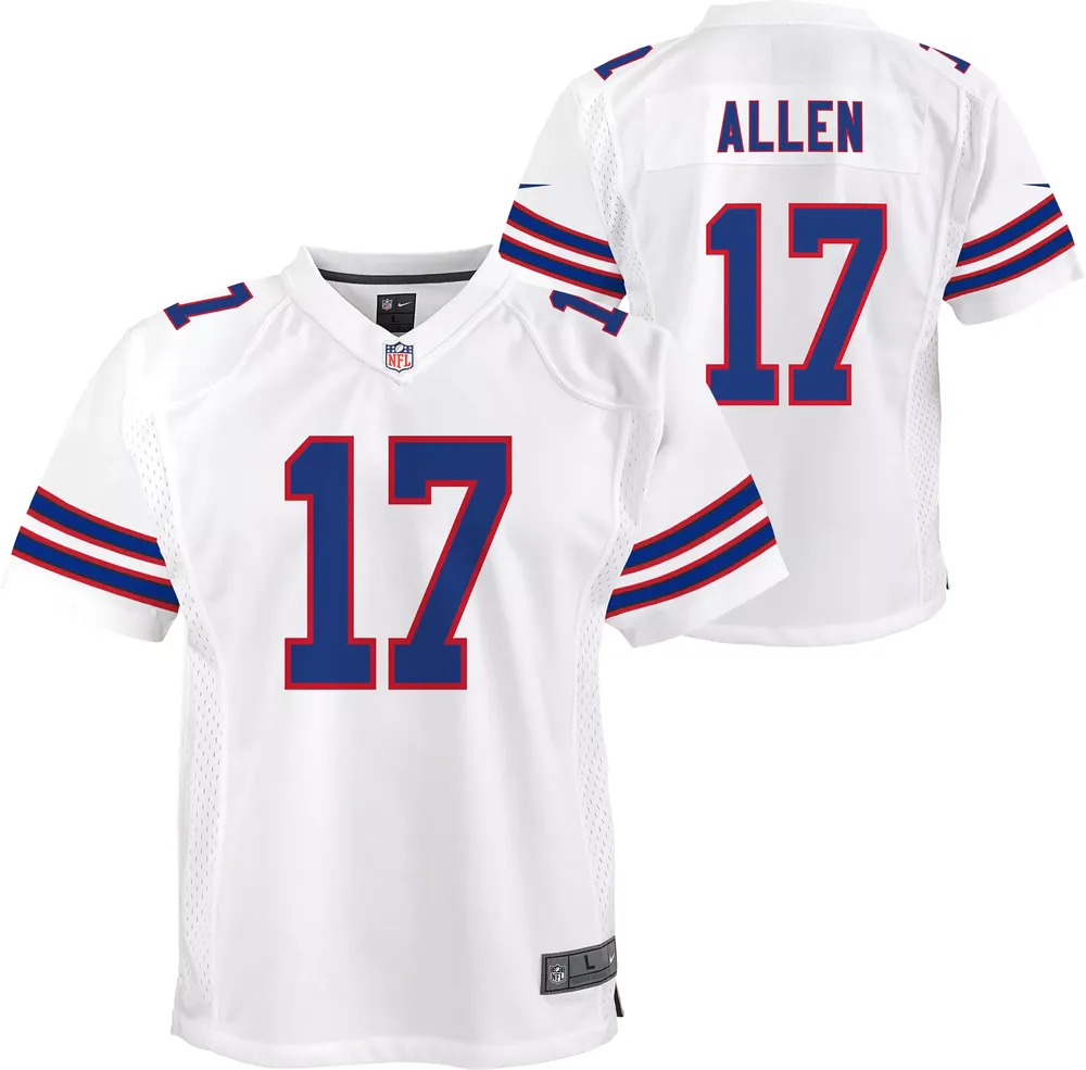 Nike Youth Buffalo Bills Josh Allen #17 White Alternate Game Jersey