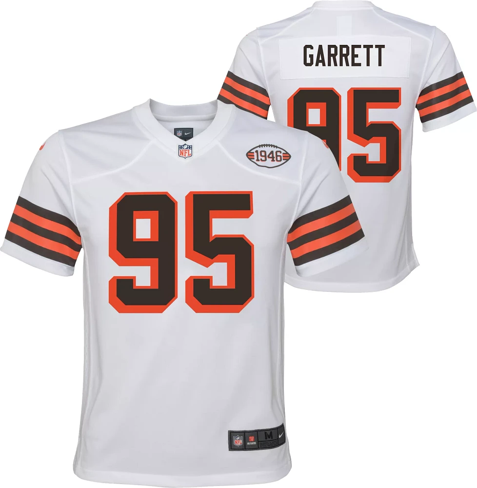 Nike Youth Cleveland Browns Myles Garrett #95 Alternate White Game Jersey