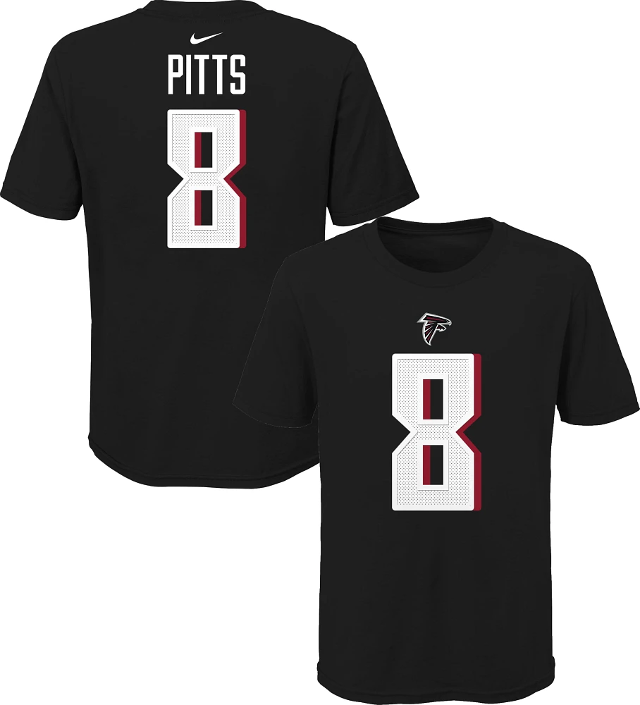 Nike Youth Atlanta Falcons Kyle Pitts #8 Black T-Shirt