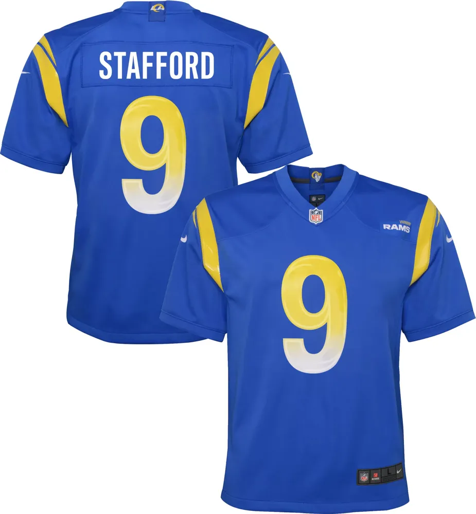 Nike Youth Los Angeles Rams Matthew Stafford #9 Royal Game Jersey