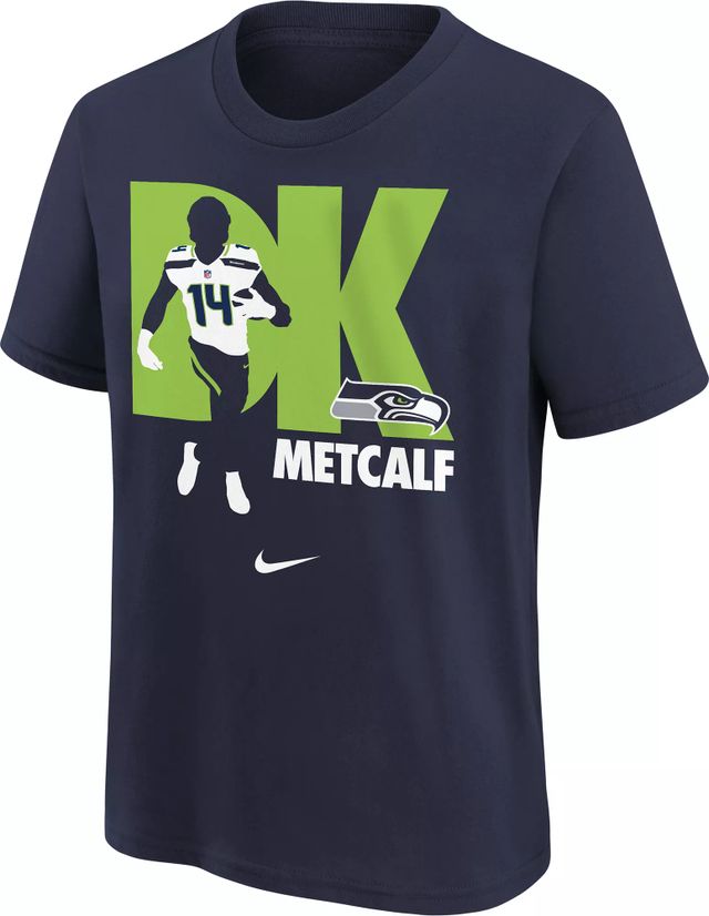 Nike Little Kid's Seattle Seahawks DK Metcalf #14 Grey Game Jersey