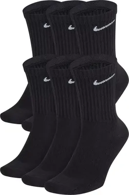 Nike Kids' Everyday Cushioned Crew Socks - 6 Pack