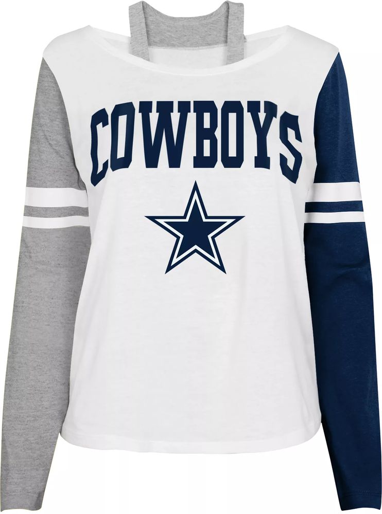 Dick's Sporting Goods NFL Team Apparel Girl's Dallas Cowboys White Long  Sleeve T-Shirt