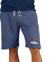 Concepts Sport Men's Denver Broncos Navy Mainstream Terry Shorts