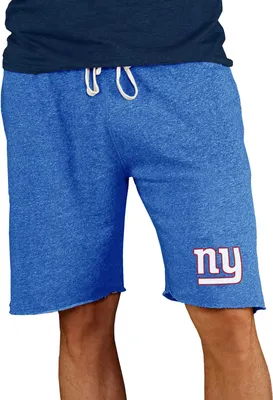 NFL Team Apparel Men's New York Giants Royal Mainstream Terry Shorts