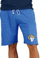 NFL Team Apparel Men's Los Angeles Rams Royal Mainstream Terry Shorts