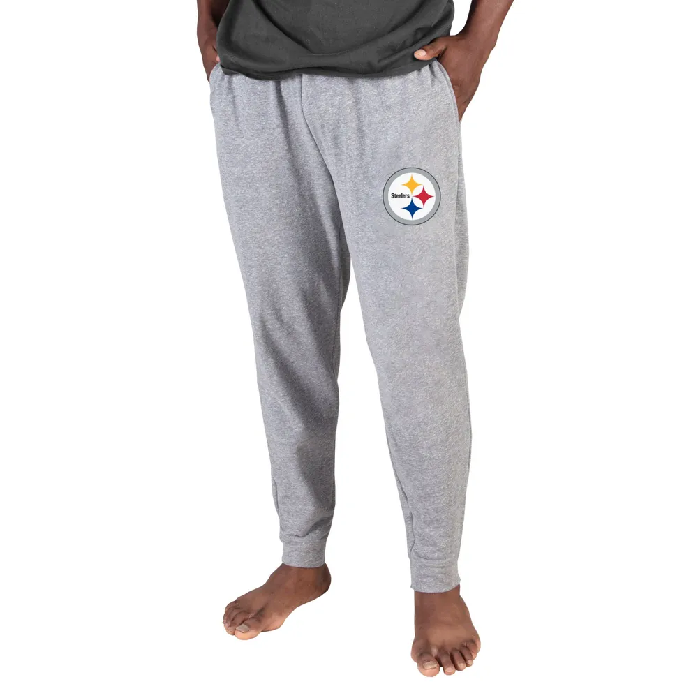 Concepts Sport Men's Pittsburgh Steelers Grey Mainstream Cuffed Pants