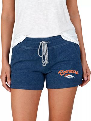 Concepts Sport Women's Denver Broncos Mainstream Navy Shorts