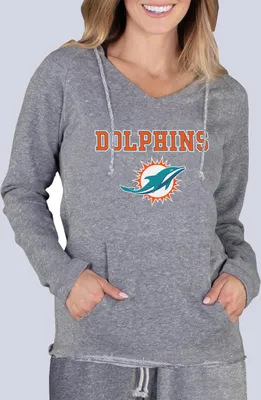 Concepts Sport Women's Miami Dolphins Mainstream Grey Hoodie