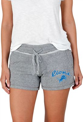 Concepts Sport Women's Detroit Lions Mainstream Grey Shorts