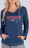 Concepts Sport Women's New England Patriots Mainstream Navy Hoodie