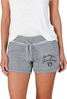 Concepts Sport Women's Las Vegas Raiders Mainstream Grey Shorts
