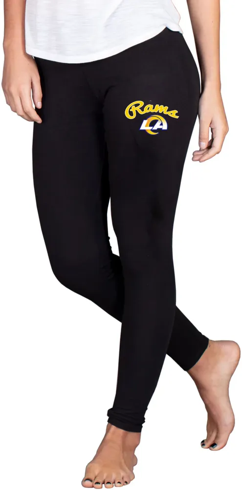 NFL Team Apparel Women's Los Angeles Rams Black Fraction Leggings